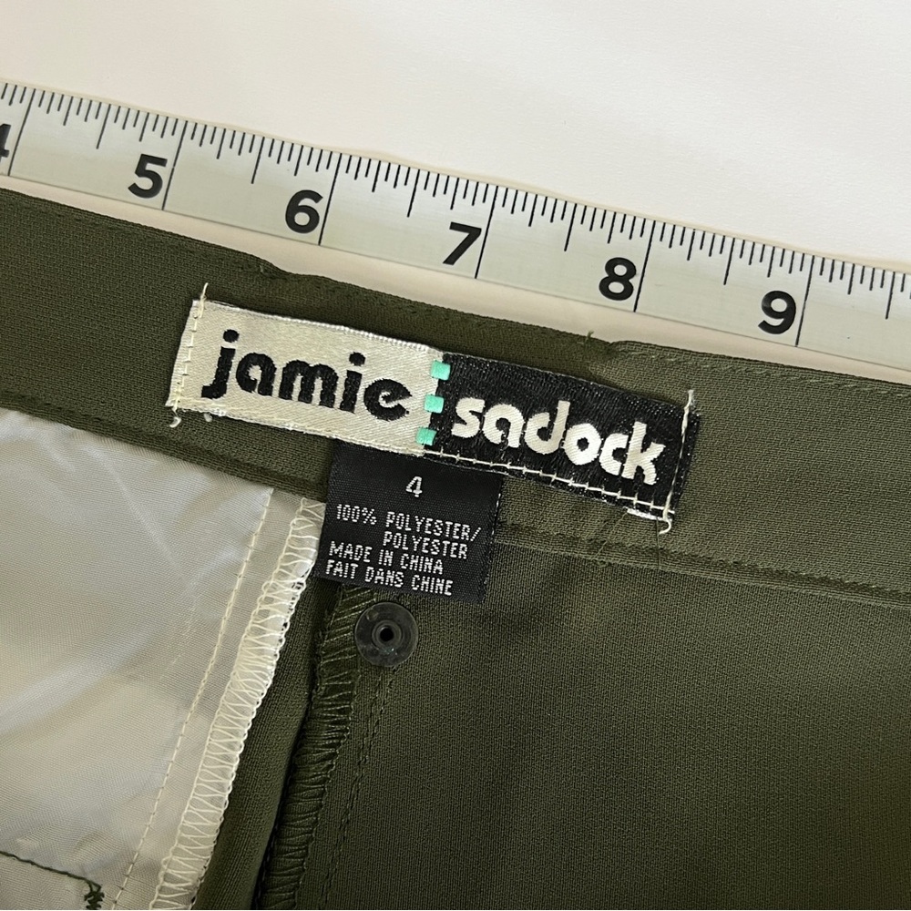JAMIE SADOCK Women’s size 4 Hunter Green Gold Shorts. Zip up. With pockets. - Picture 11 of 11